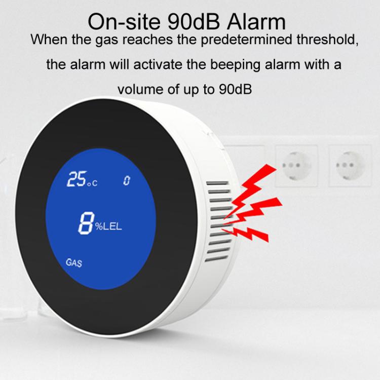 Wireless Gas Detector Alarm Leakage Sensor Natural Gas Leak Detector, Common On-site Audible and Vision Alarm, WiFi On-site Alarm+APP Control, Voice On-site Alarm+APP Control+Voice Wireless Gas Detector Alarm Leakage Sensor Natural Gas Leak Detector, Common On-site Audible and Vision Alarm, WiFi On-site Alarm+APP Control, Voice On-site Alarm+APP Control+Voice